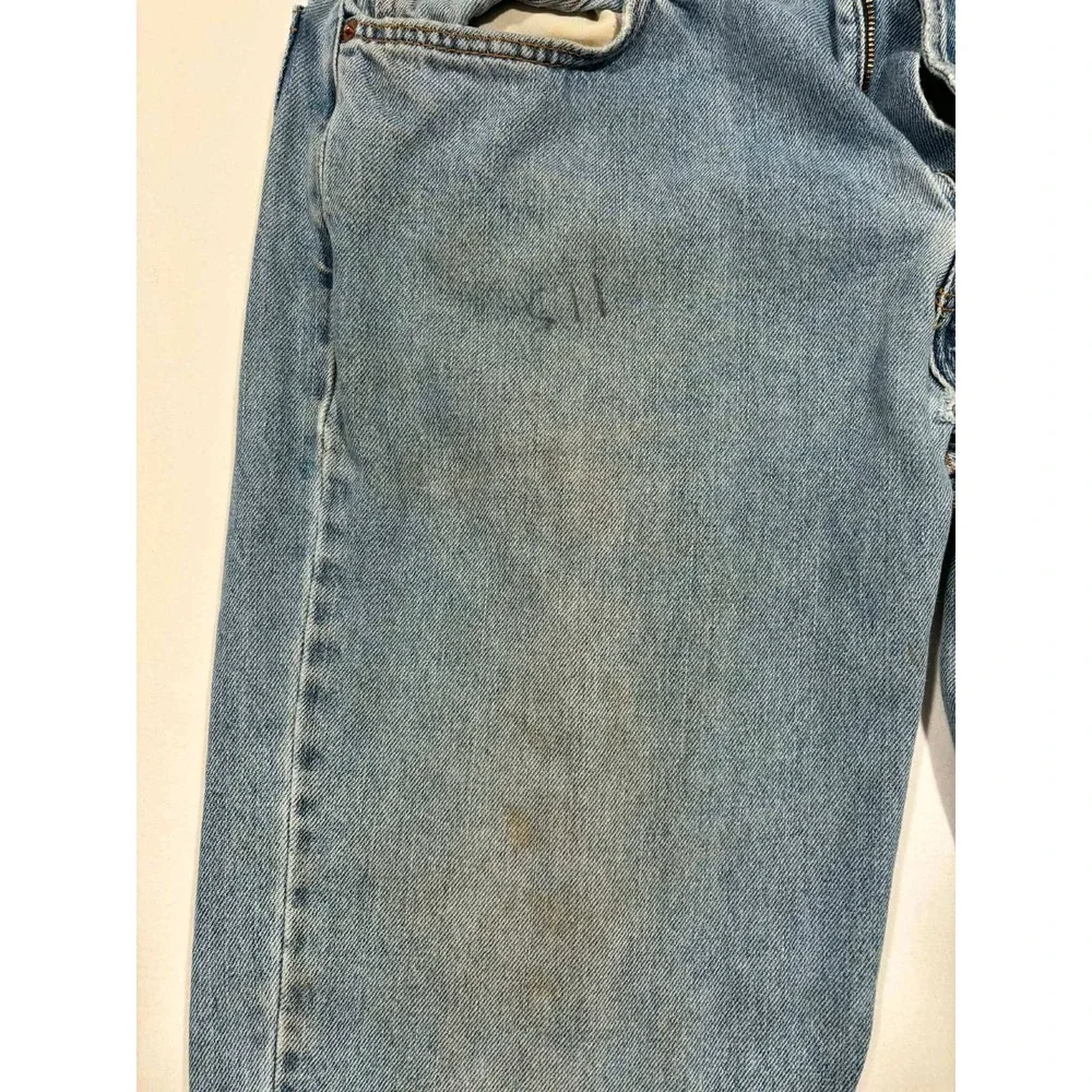 Levis 550 Relaxed Fit Jeans Mens 36x30 Light Wash Blue Denim Vintage Tapered‎